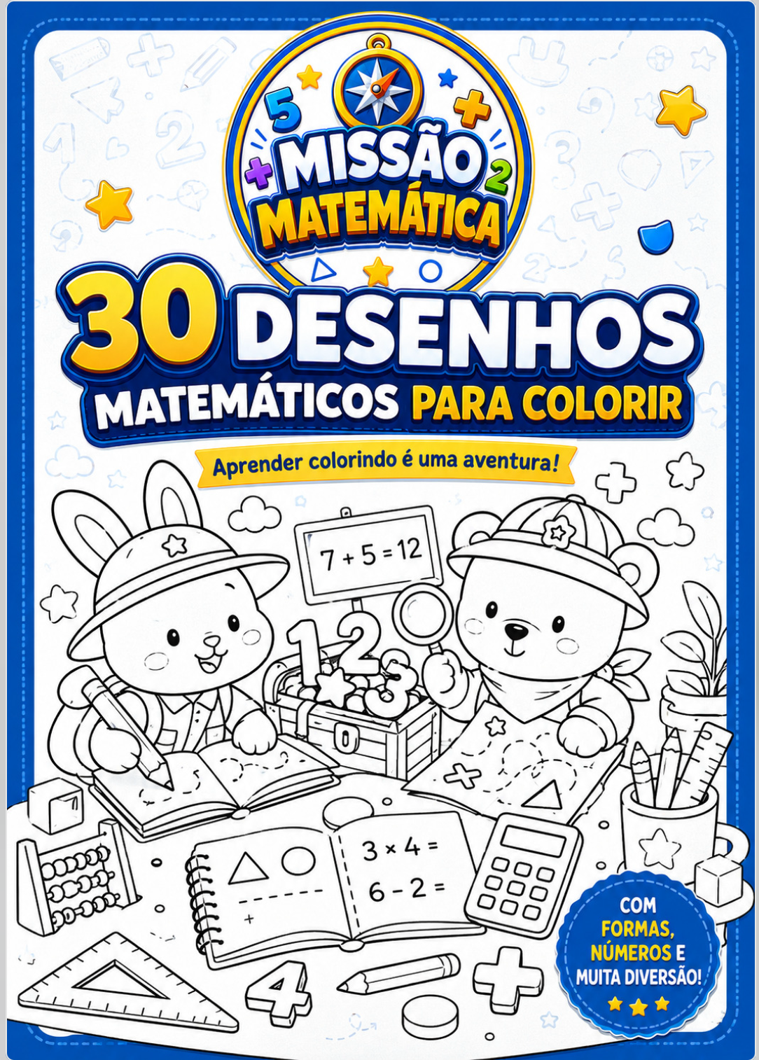 Capa do bônus Aventura para Colorir