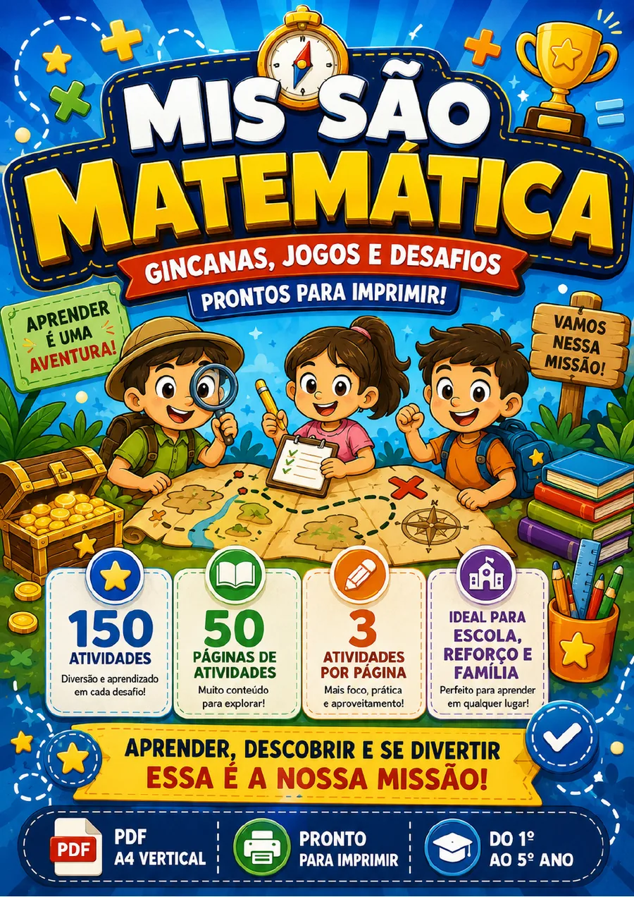 Capa do material Missão Matemática